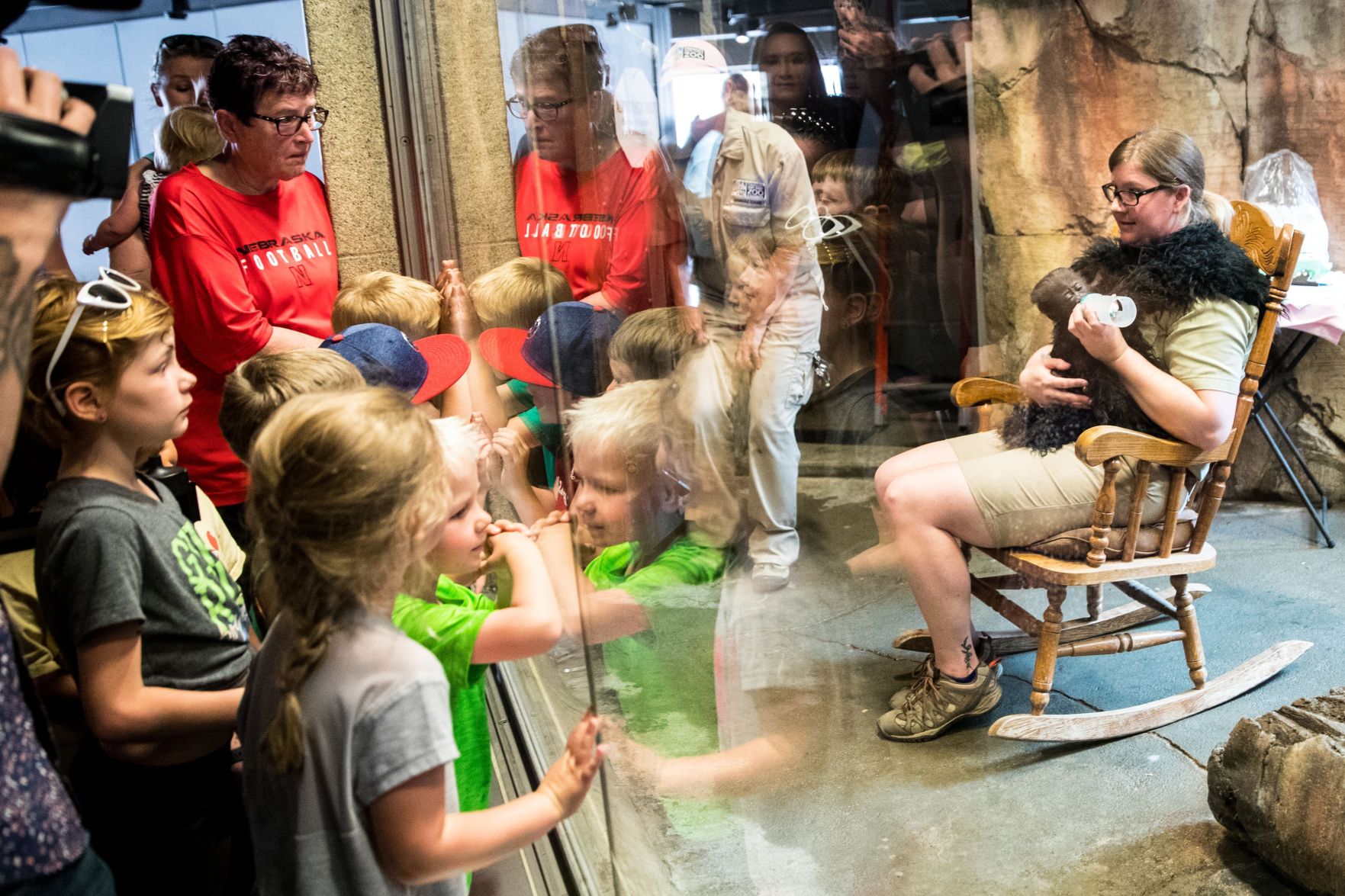 Baby gorilla debuts at Henry Doorly Zoo